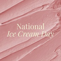 Ice cream celebration Facebook post template