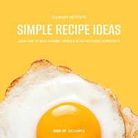 Recipe ideas Facebook post template