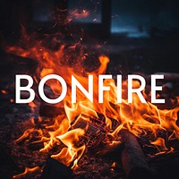Bonfire Instagram post template