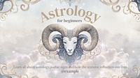 Astrology blog banner template