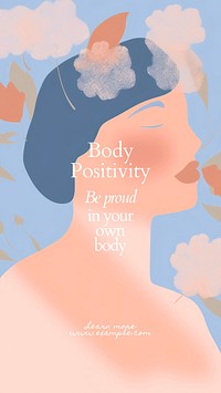 Body positivity Facebook story template