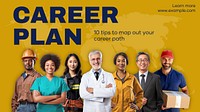 Career plan blog banner template
