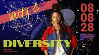 Unity and diversity blog banner template