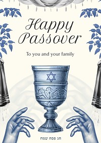 Happy passover, Hanukkah poster template