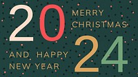 Christmas & new year blog banner template