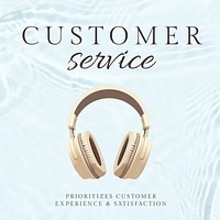 Customer service Facebook post template