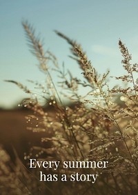 Fun summer quote poster template