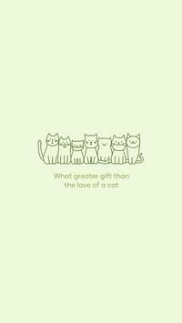 Pet quote mobile wallpaper template