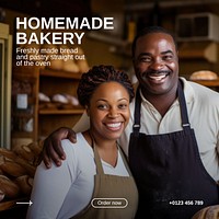 Homemade bakery Instagram post template