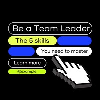 Team leader Instagram post template