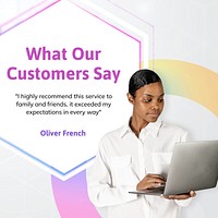 Customer feedback Instagram post template