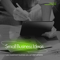 Small business ideas Instagram post template