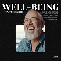 Mental Well-being course Instagram post template