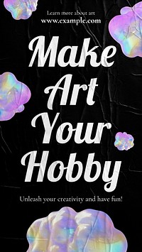Make Art Your Hobby inspiration template