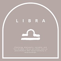 Libra horoscope Instagram post template