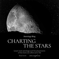Charting the stars Instagram post template