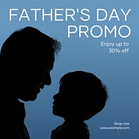 Father's day promo Instagram post template