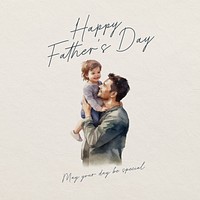 Father's day Instagram post template