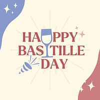 Happy Bastille Day Instagram post template