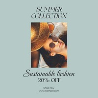 Summer collection Instagram post template