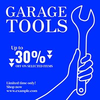 Garage tools & equipment Facebook post template