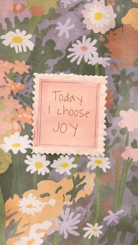 Today I choose joy Instagram story template