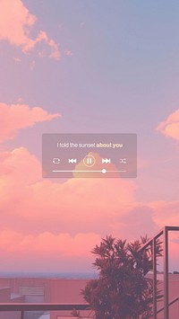 Sunset quote Instagram story template
