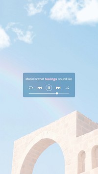 Music quote Instagram story template