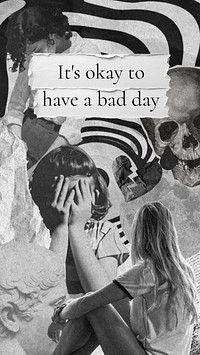 Bad day quote Instagram story template