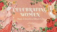 Celebrating women blog banner template