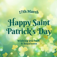 Saint Patrick's day Instagram post template