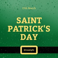 St. Patrick's Day Instagram post template
