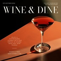 Wine & Dine Instagram post template