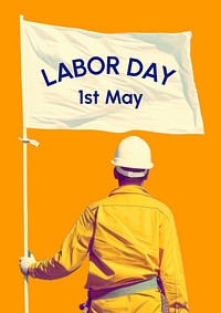 Labor day poster template