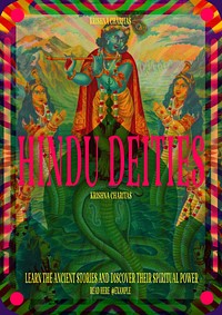 Hindu deities Instagram poster template