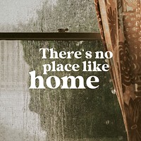 There's no place like home Instagram post template