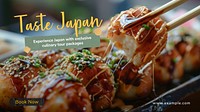 Japan tour package blog banner template