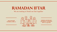 Ramadan Iftar blog banner template