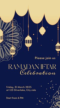 Ramadan iftar Facebook story template