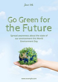 World environment day poster template