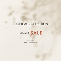 Tropical collection Instagram post template