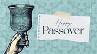 Happy passover blog banner template