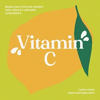 Vitamin C Instagram post template