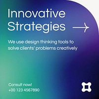 Creative solution consultation Instagram post template