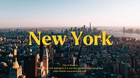 New York City tour blog banner template