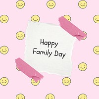 Happy family day Instagram post template