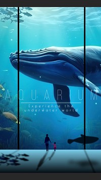 Aquarium Instagram story template