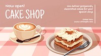Cake shop blog banner template