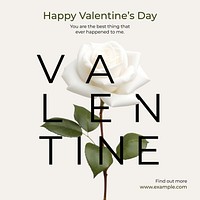 Happy valentines day Instagram post template