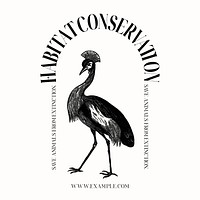 Habitat conservation Instagram post template